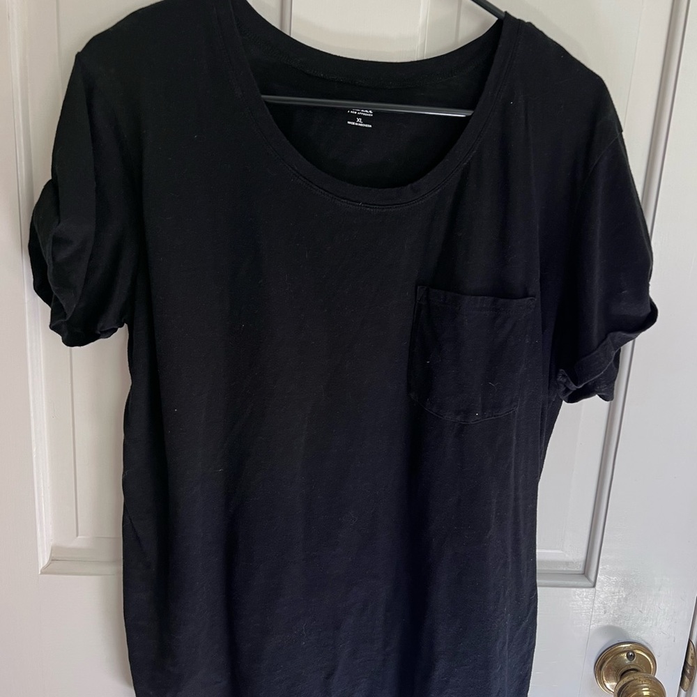 Ana black cotton tshirt XL